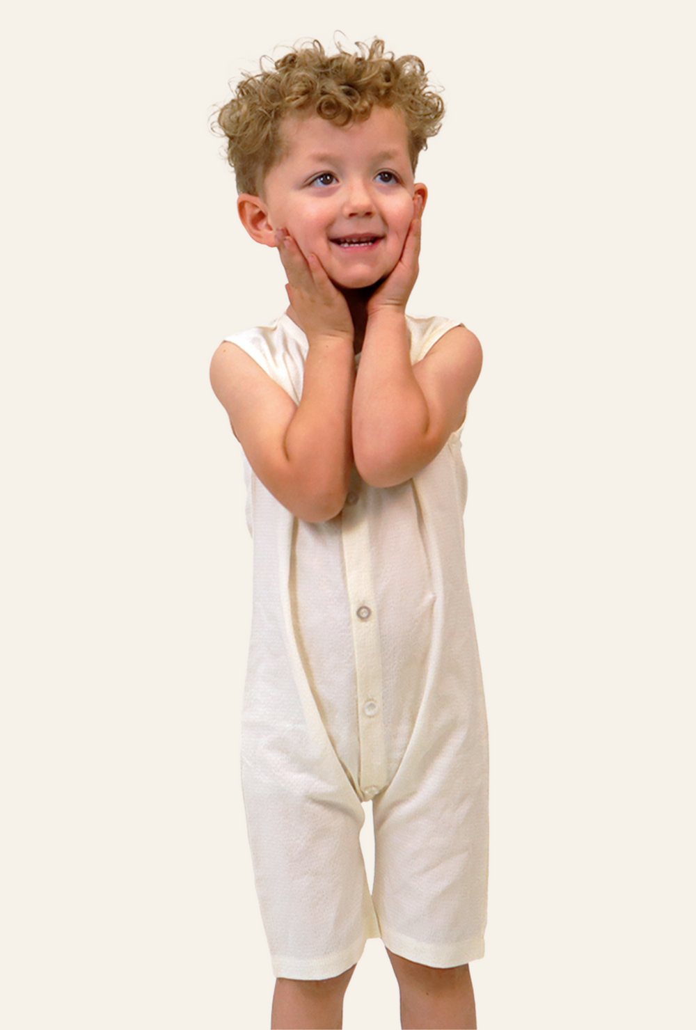 Emery Romper in Creme