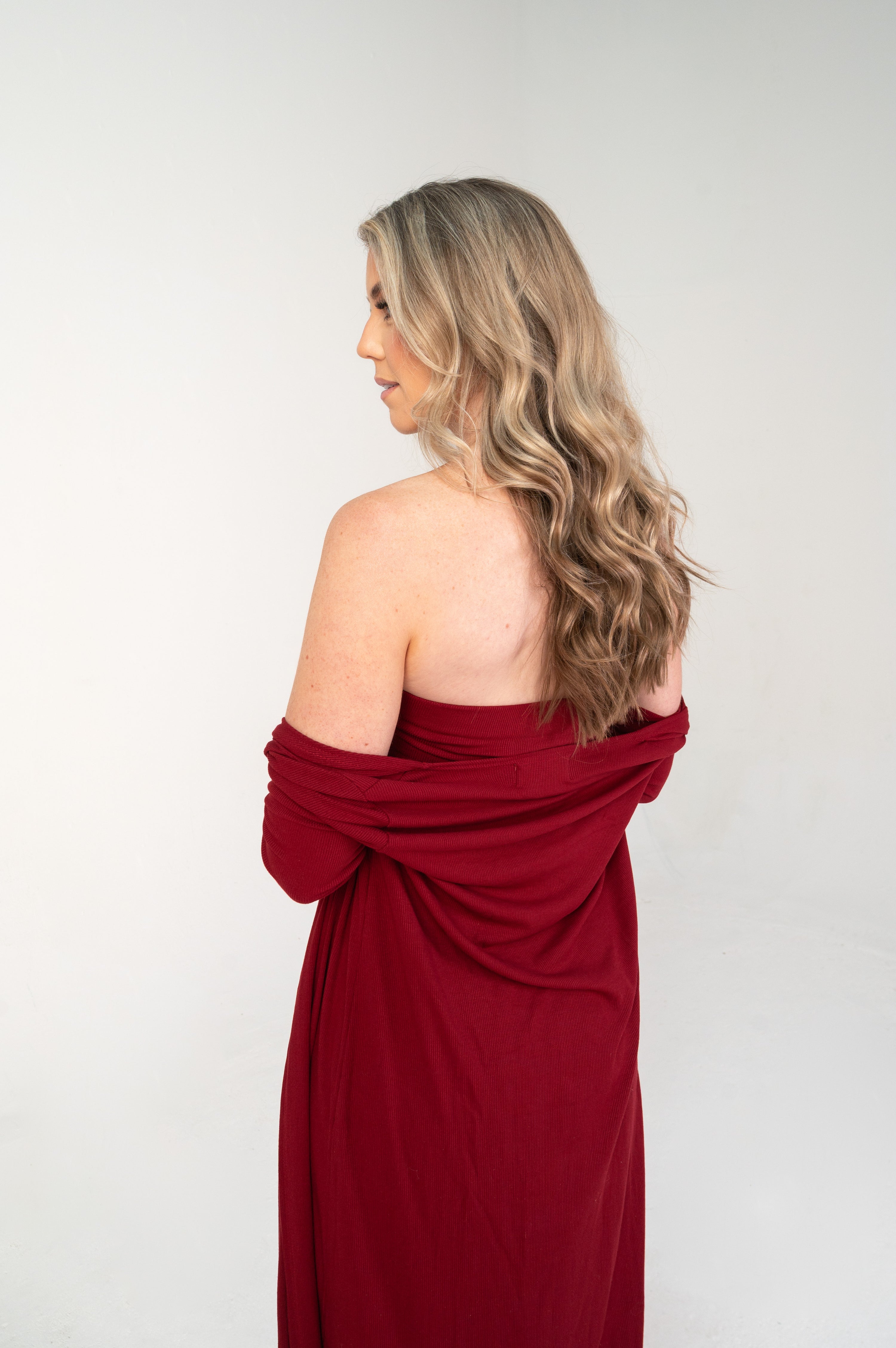 Maddison Dress and Duster Set in Sangria