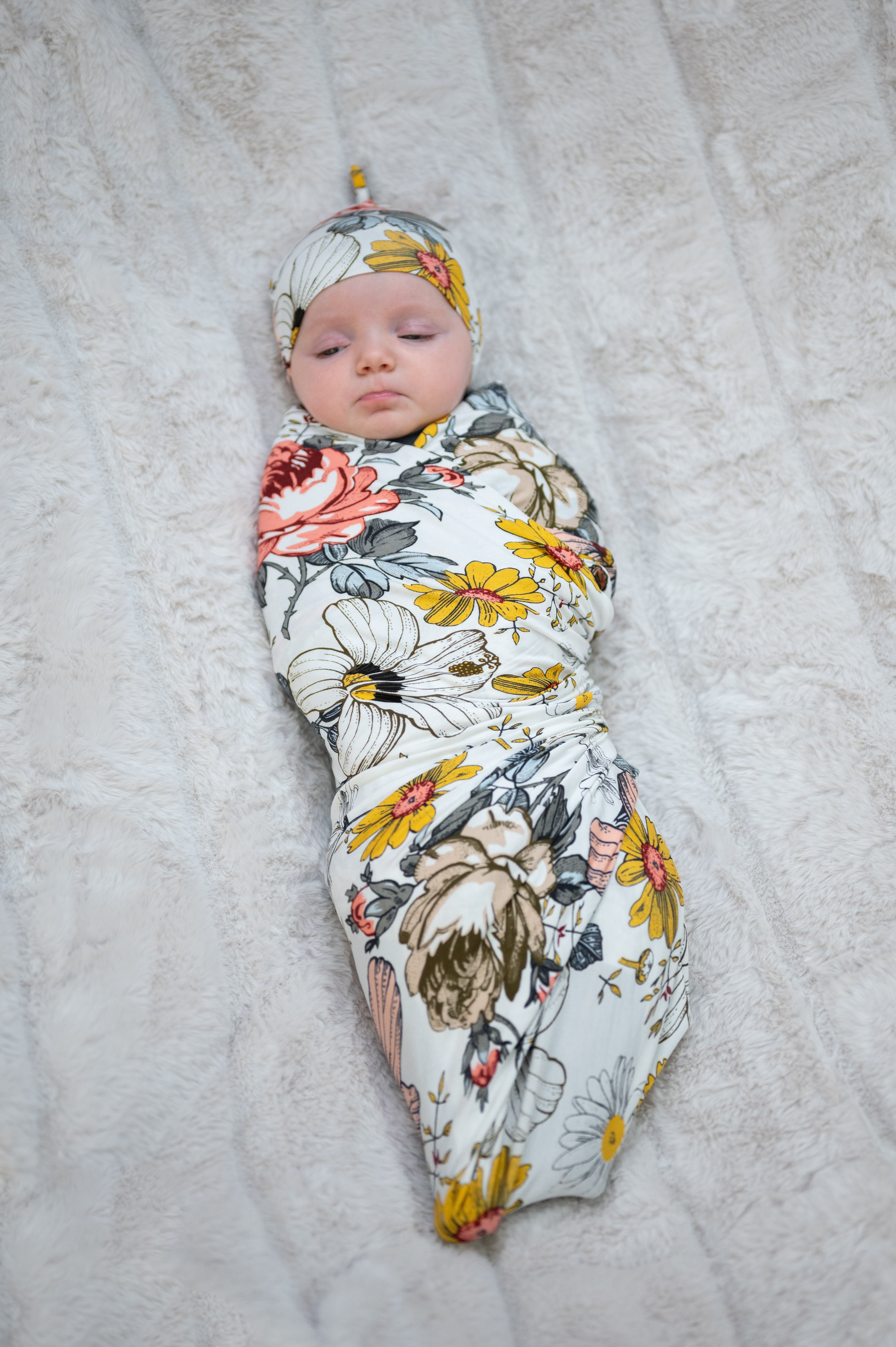 Floral baby swaddle shop