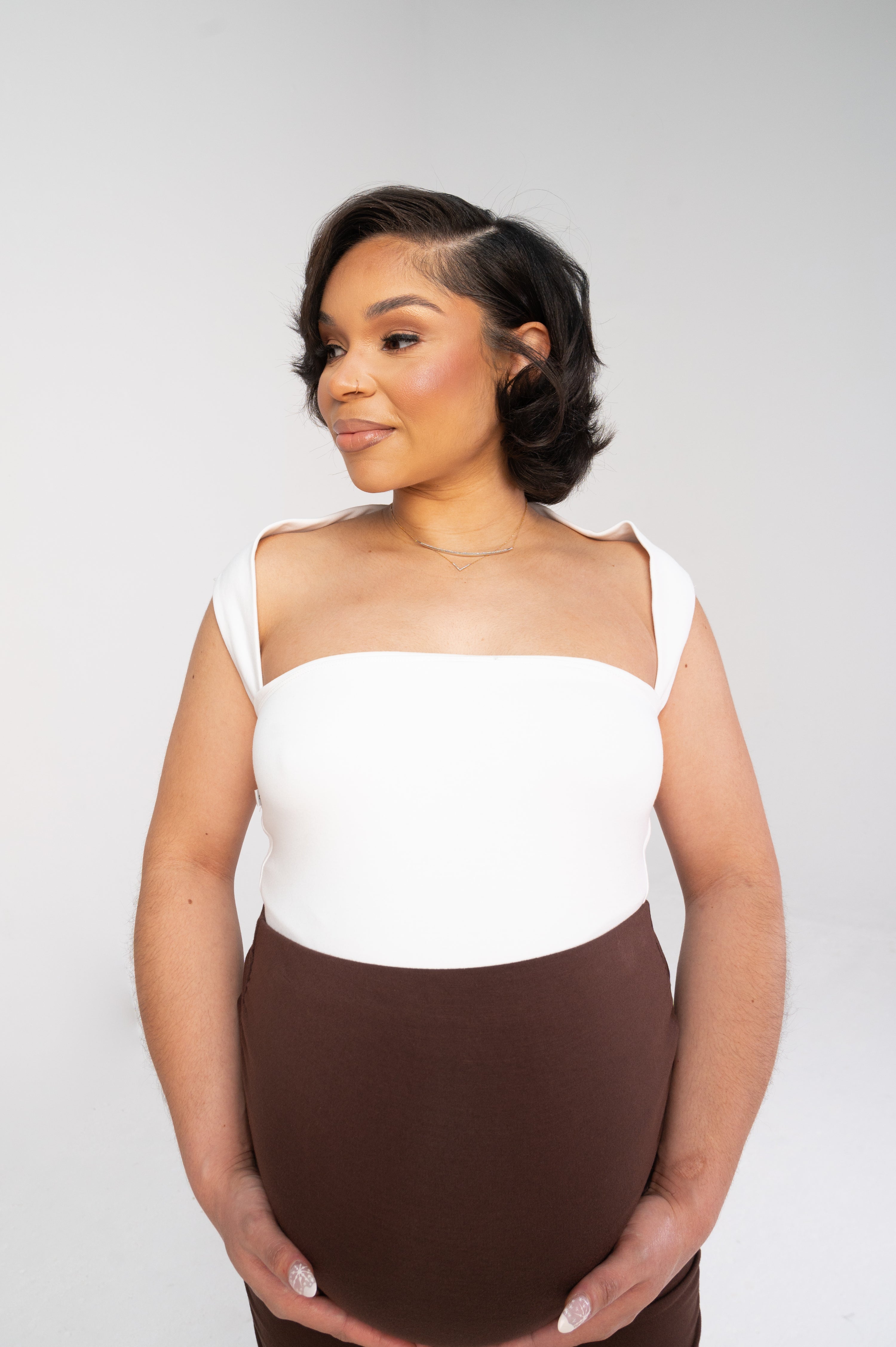 Talia Ruched Maternity Pencil Skirt