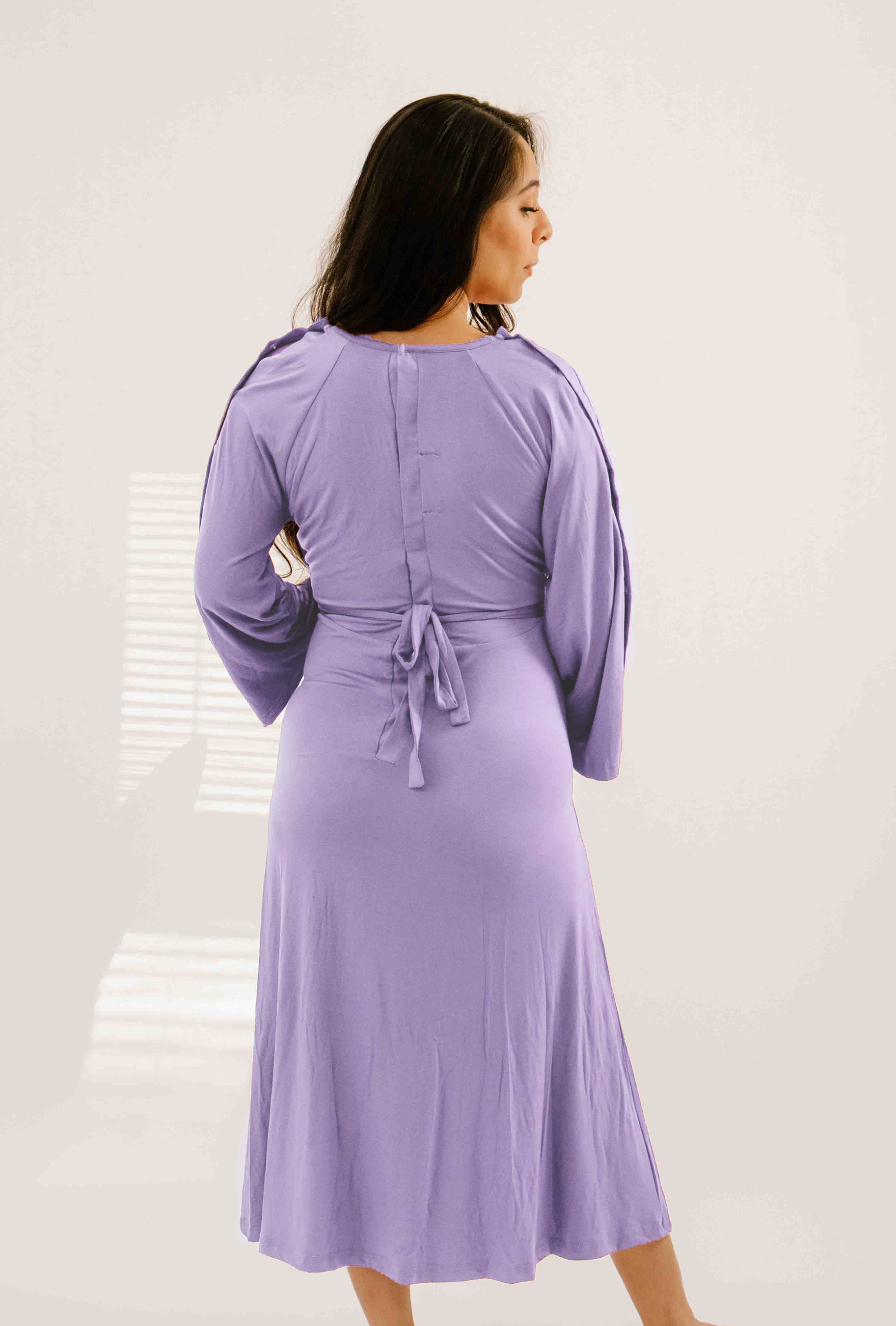 Amelia Labor & Postpartum Gown Lilac