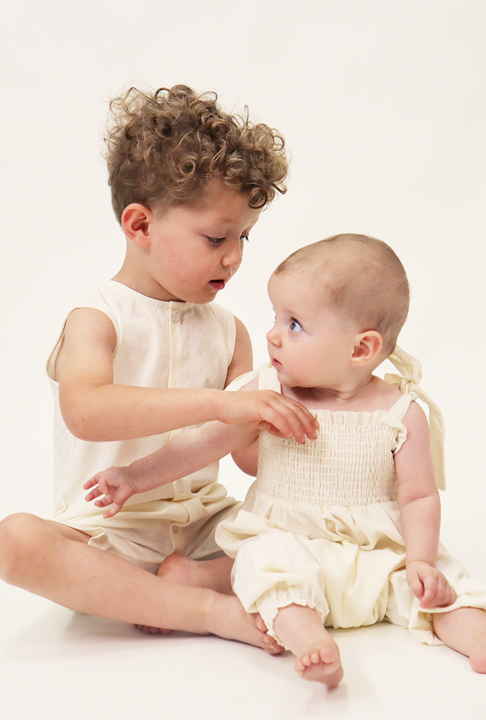 Emery Romper in Creme