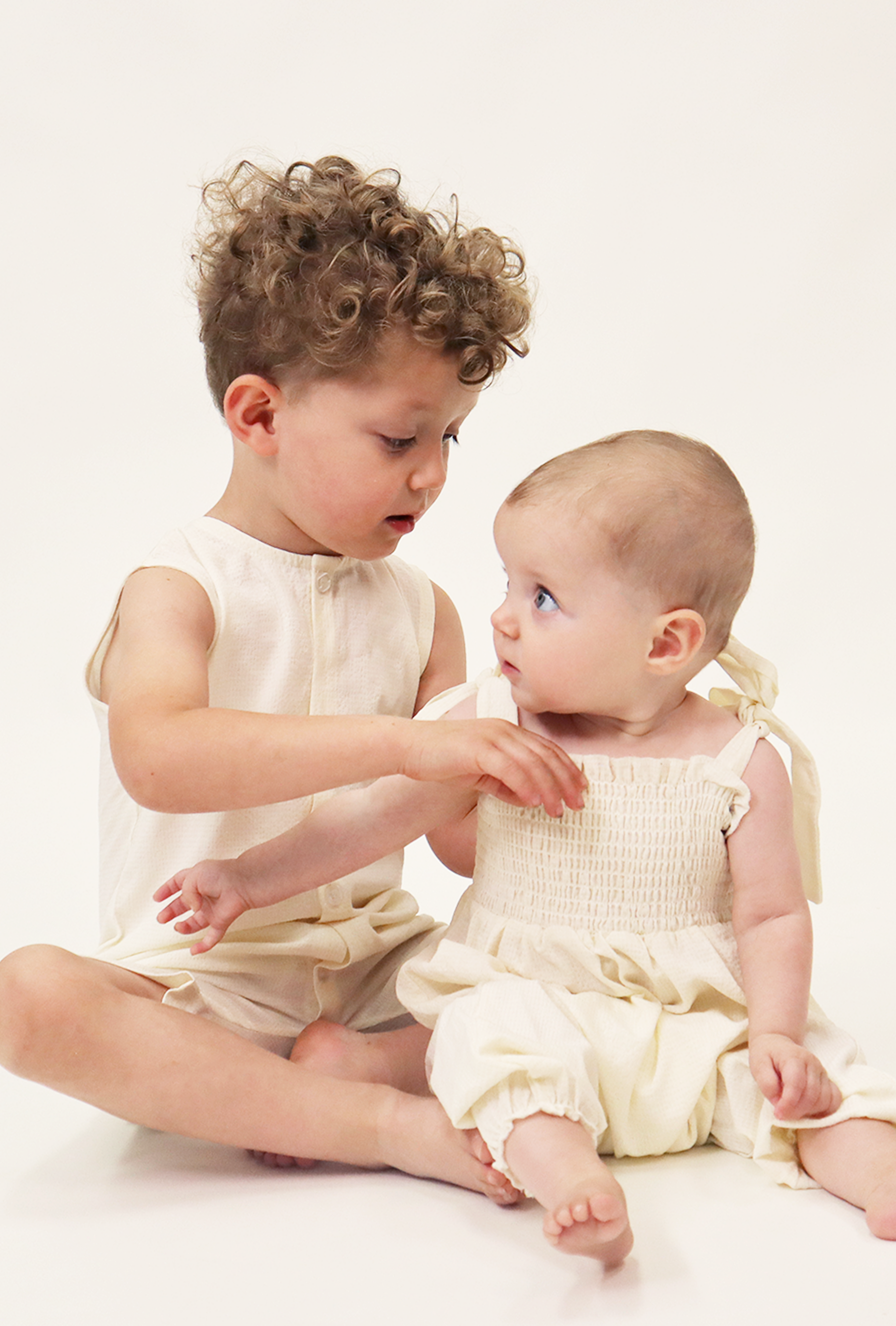 Emery Romper in Creme