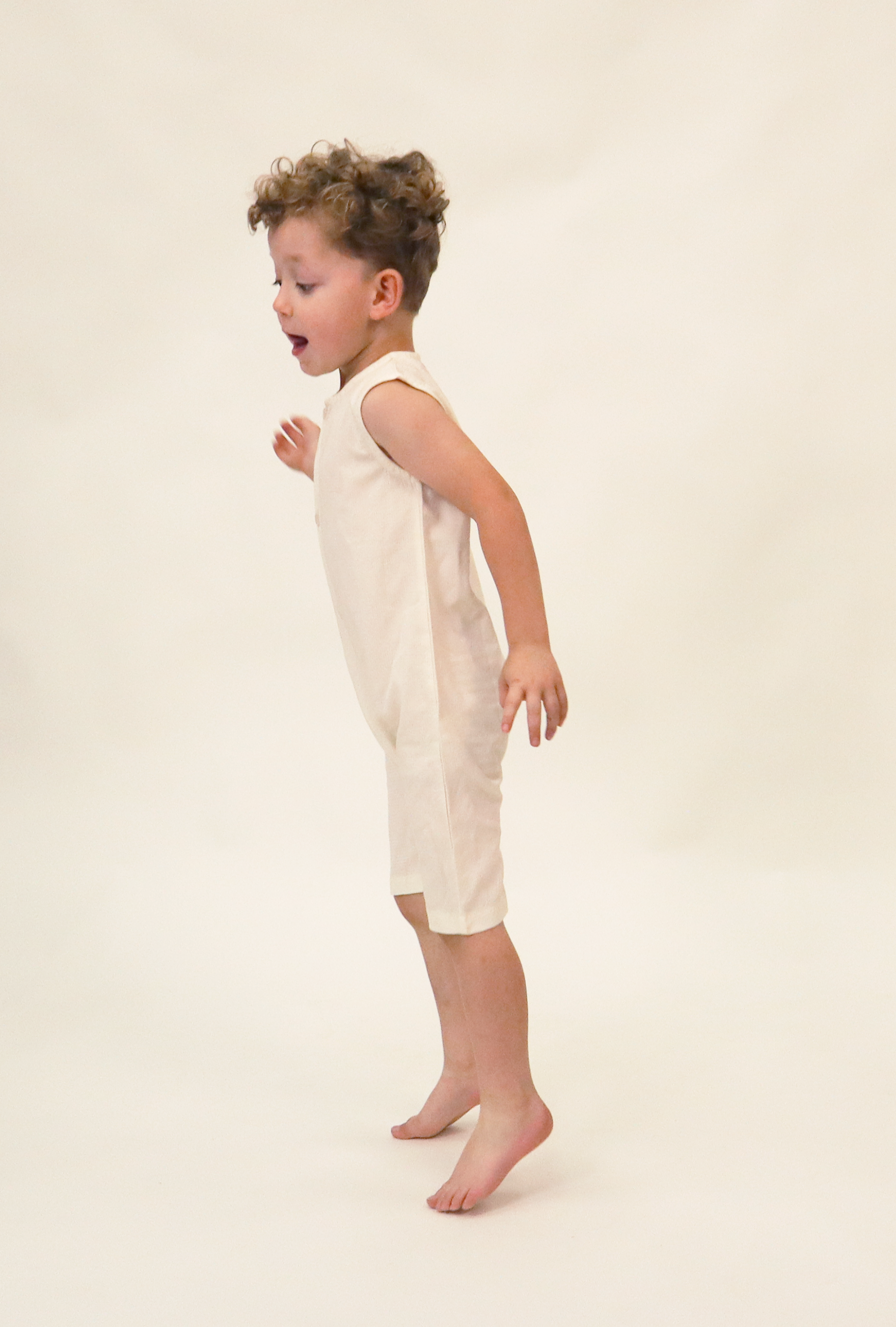 Emery Romper in Creme