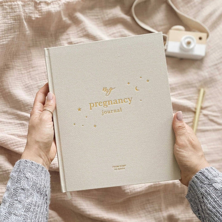 Blush And Gold - Pregnancy Journal (Pearl) - Keepsake Parents To Be Journal