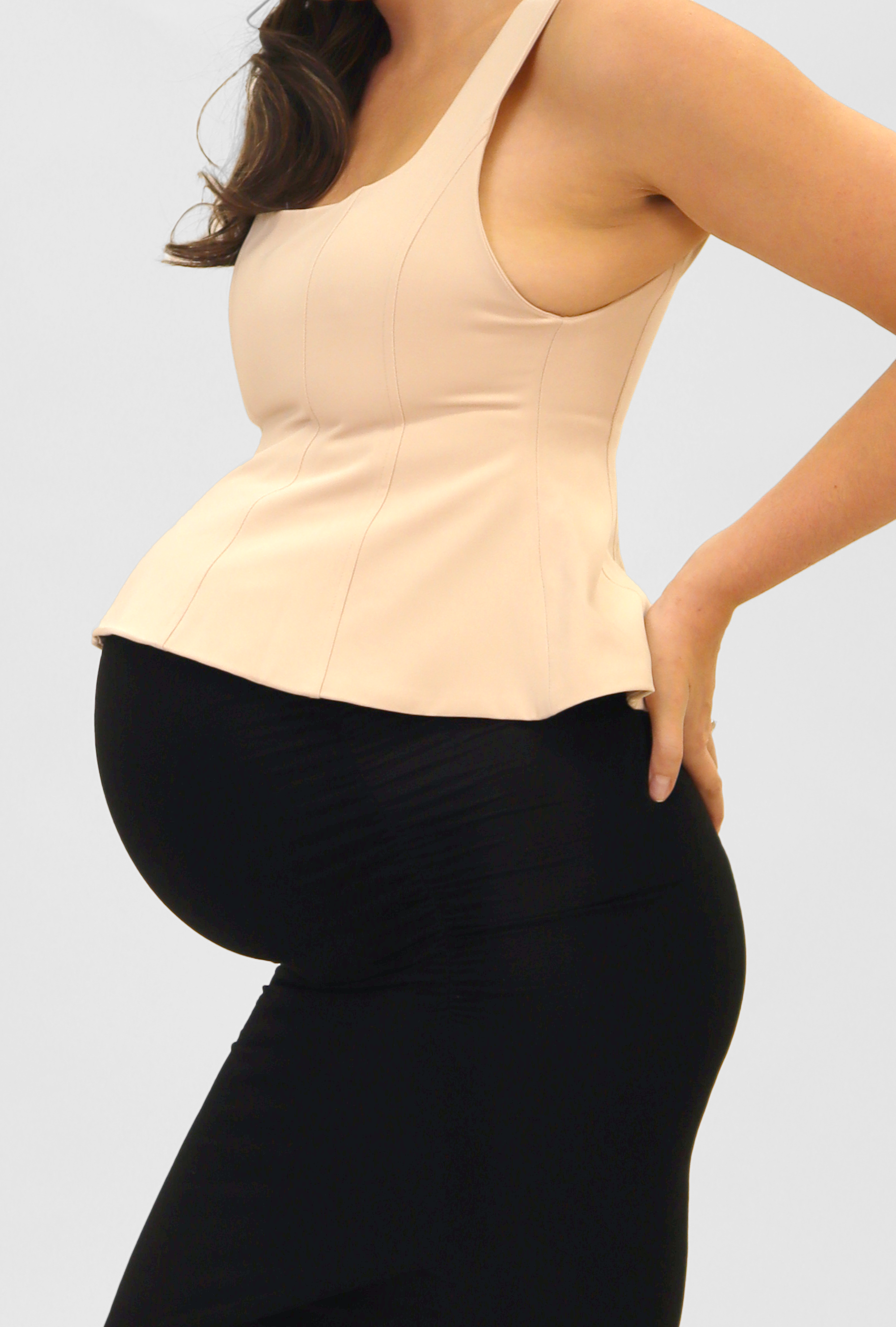 Fiona maternity clothing on a model