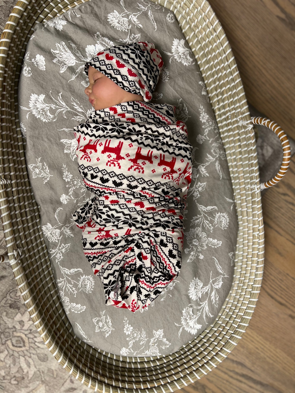 Baby Swaddle & Hat Set  Holiday Edition