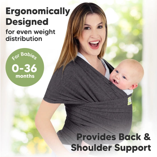 KeaBabies Baby Wrap Carrier (Mystic Gray)
