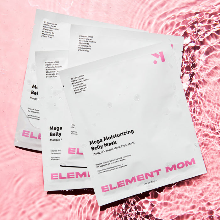Element Mom-Mega Moisturizing Belly Mask, 4-Pack – Lila