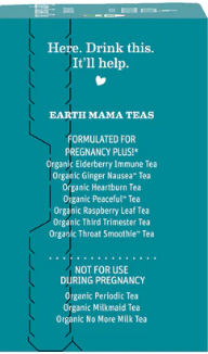 Earth Mama Organic Ginger Nausea Tea