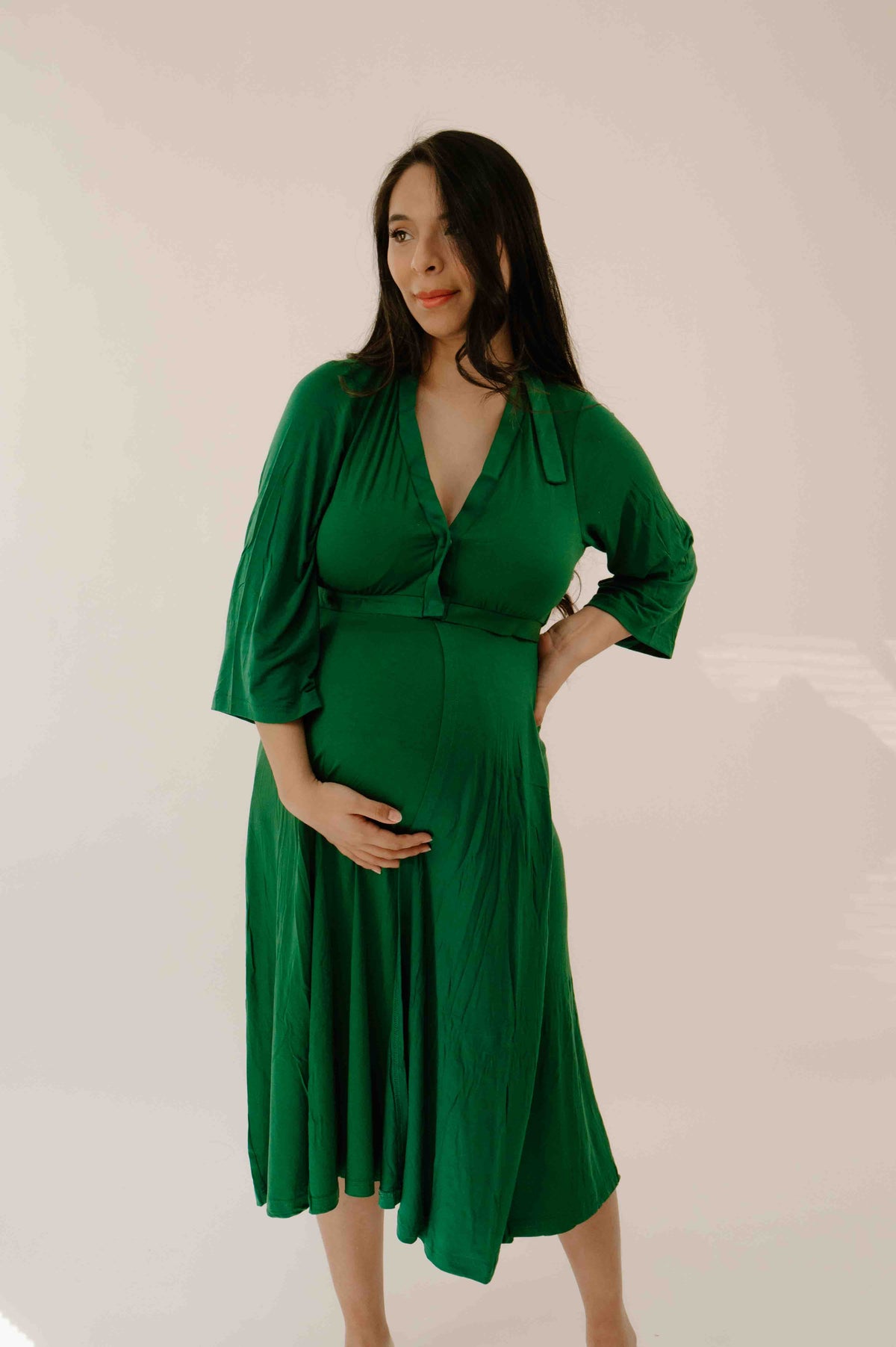 Labor & Postpartum Gown Emerald