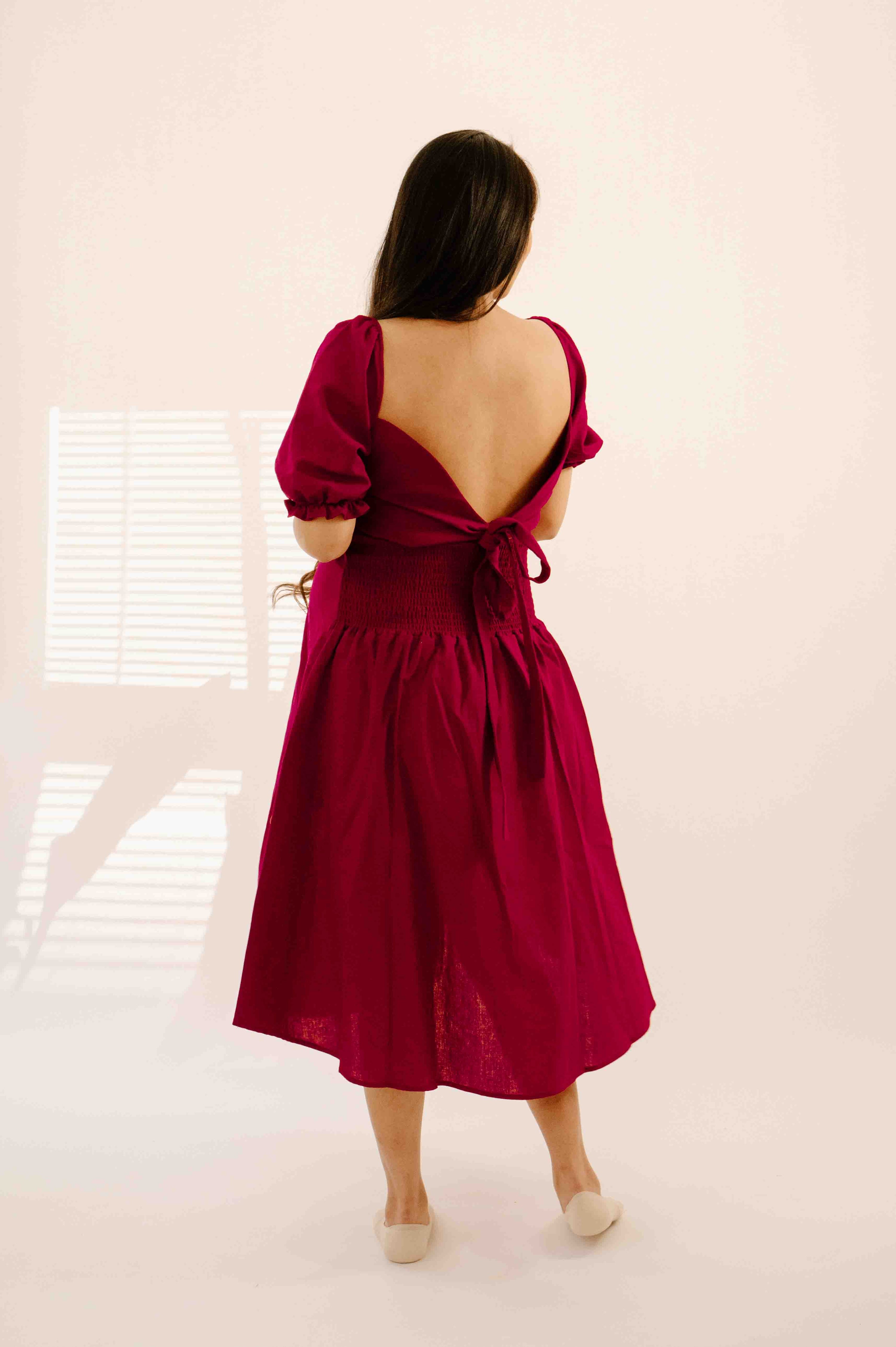 Selena Dress in Merlot Lila Selena Dress in Merlot Lila