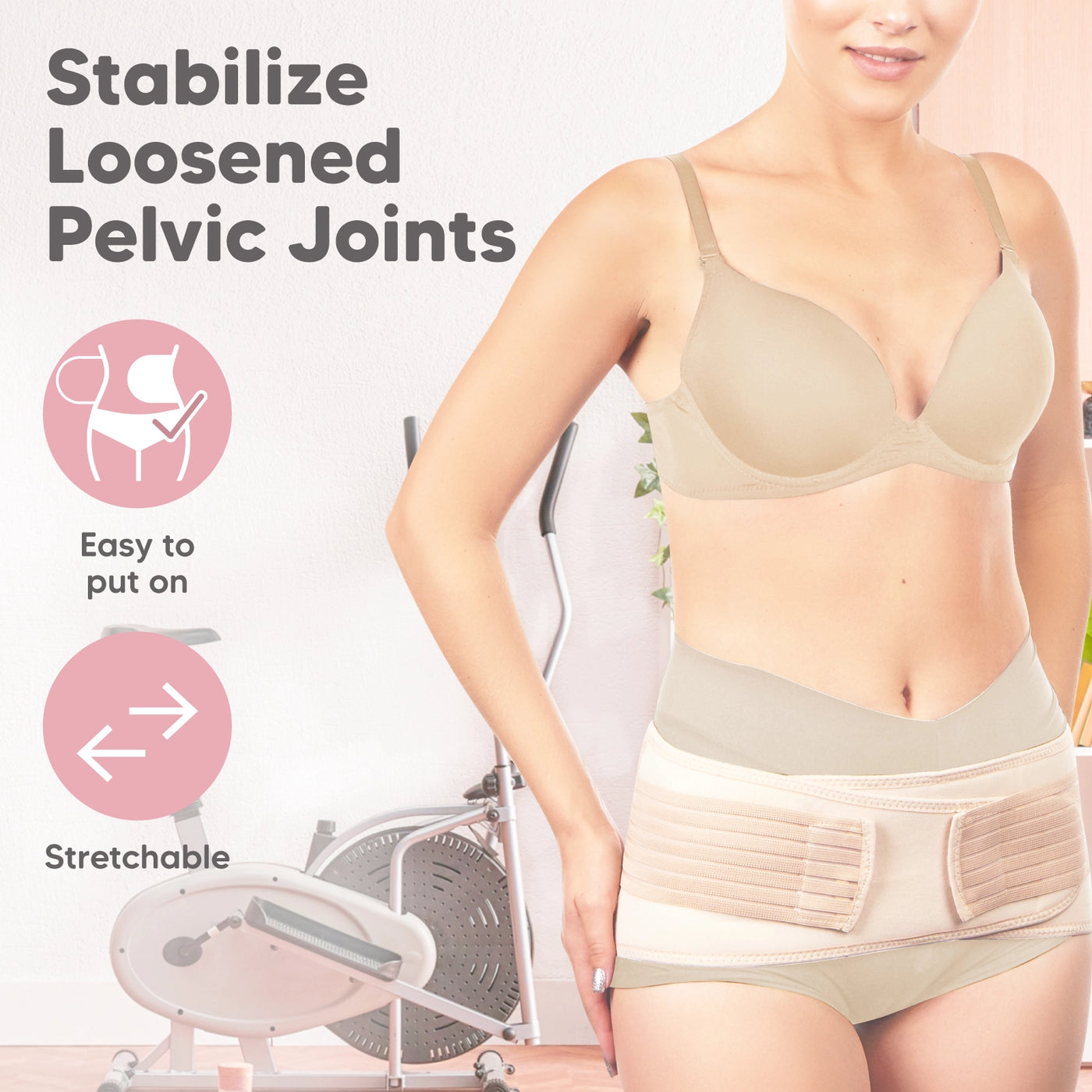 KeaBabies Revive 3 in 1 Postpartum Belt (Classic Ivory, XL)