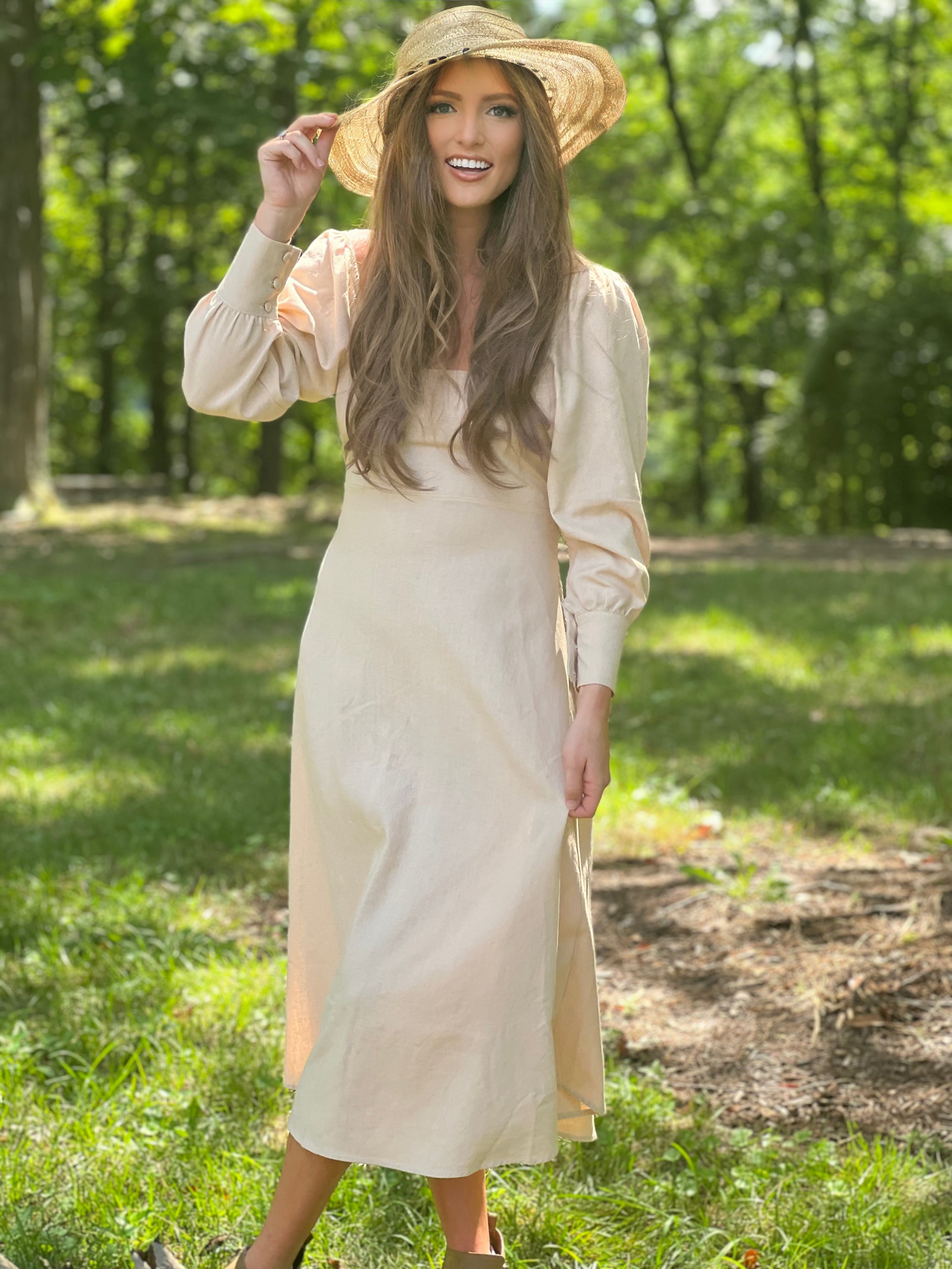 Juniper dress in Sand