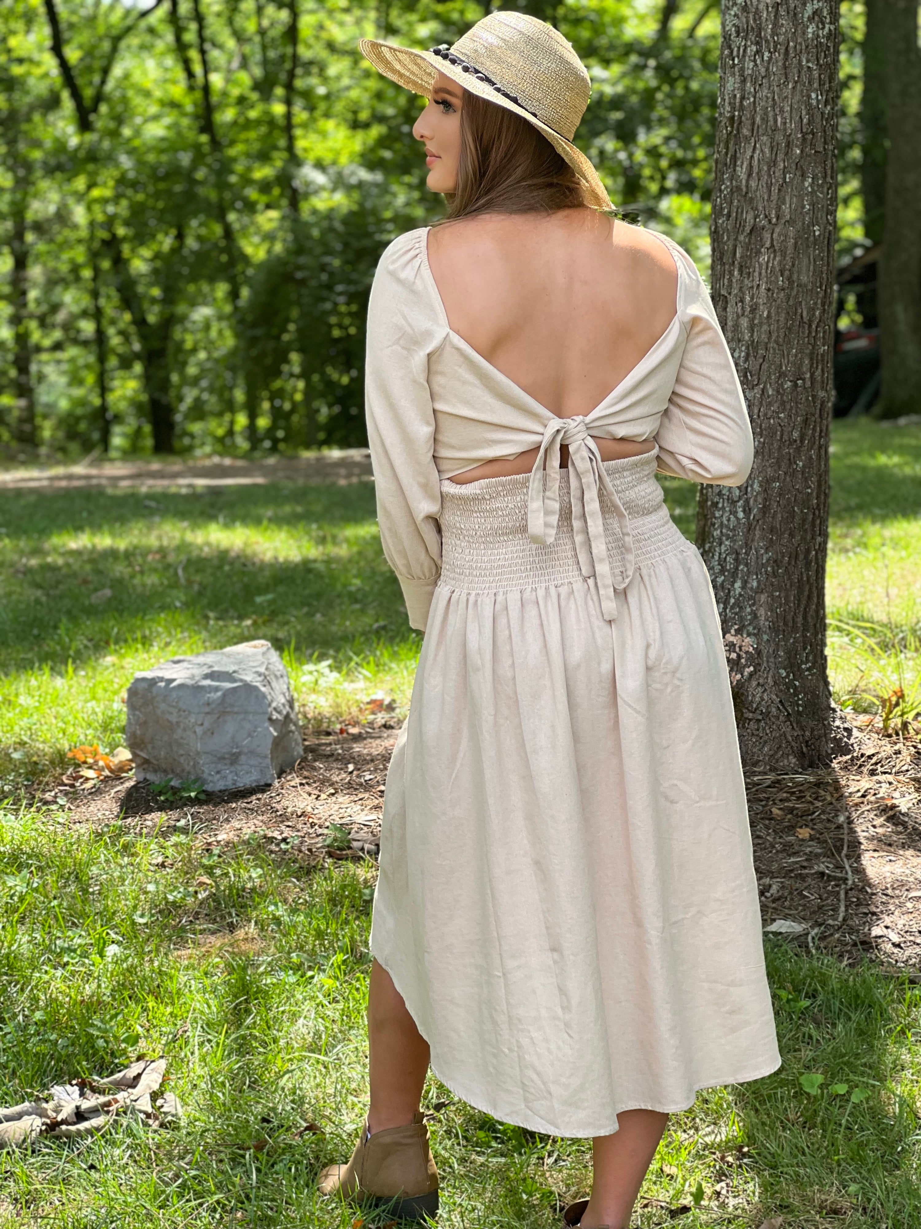 Juniper dress in Sand